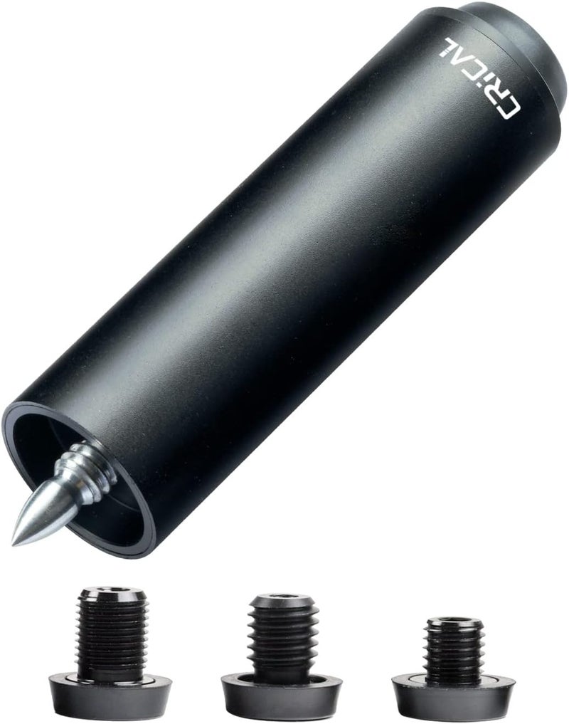 CRICAL Pool Cue Extension 2/3/4/8 Inch Metal Billiard Cue Extension with 3 Bumpers Billiard Accessories - Image 1